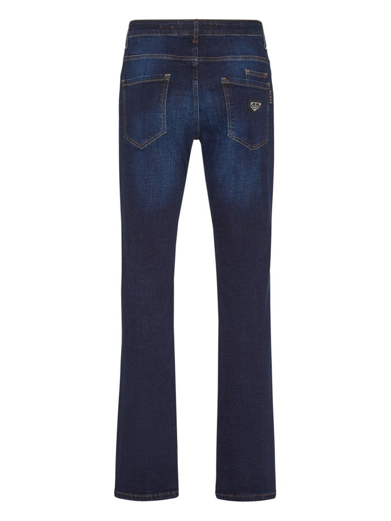 PHILIPP PLEIN Supreme Iconic low-rise straight-leg jeans outlook