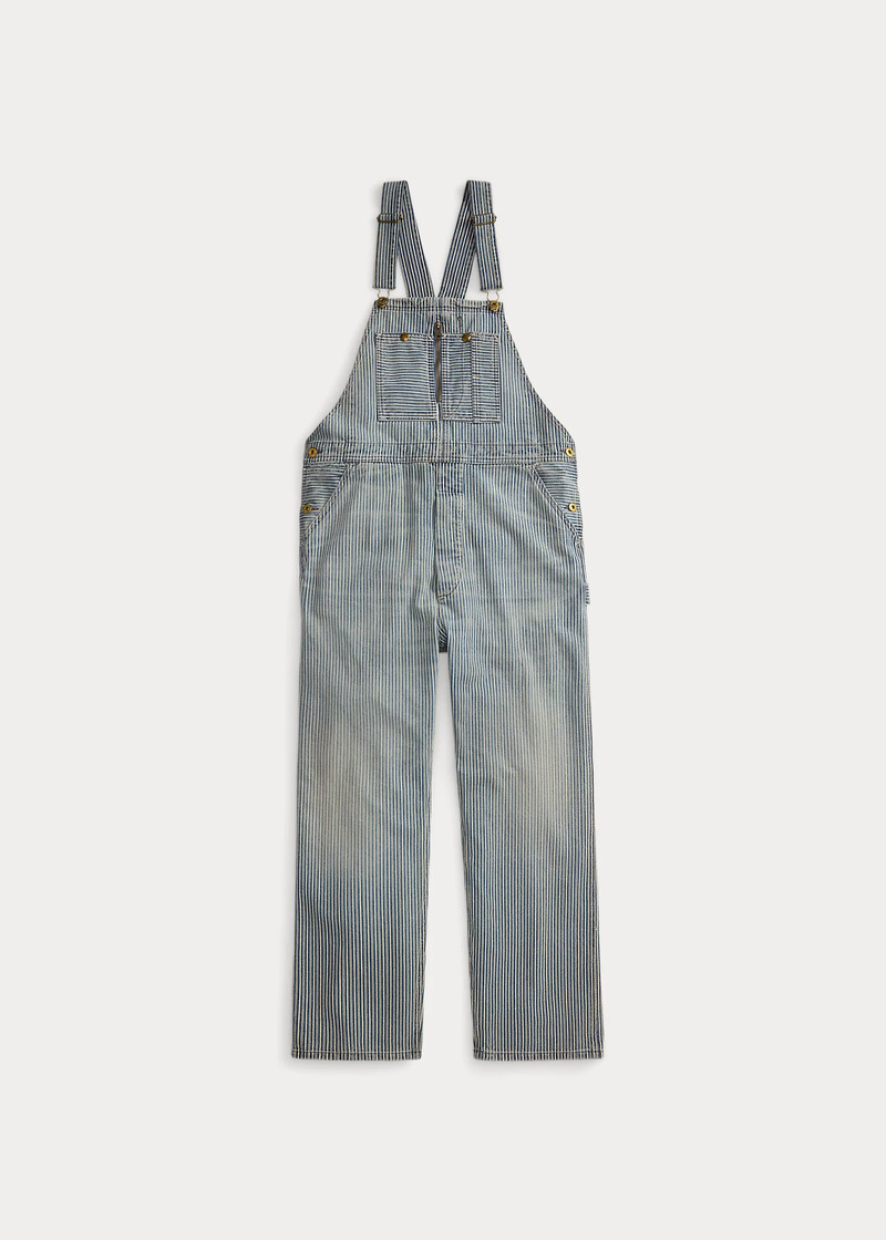 Indigo Striped Twill Overall 1