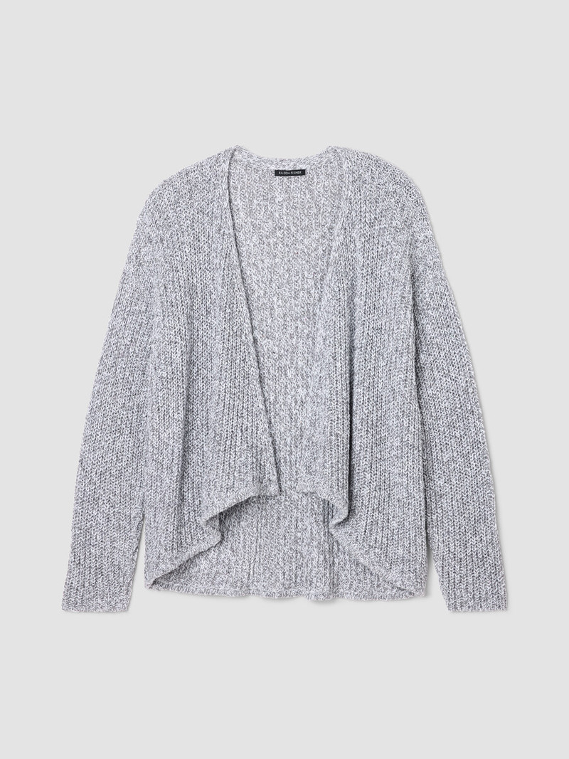 Peruvian Cotton Cloud Twist Cardigan 1