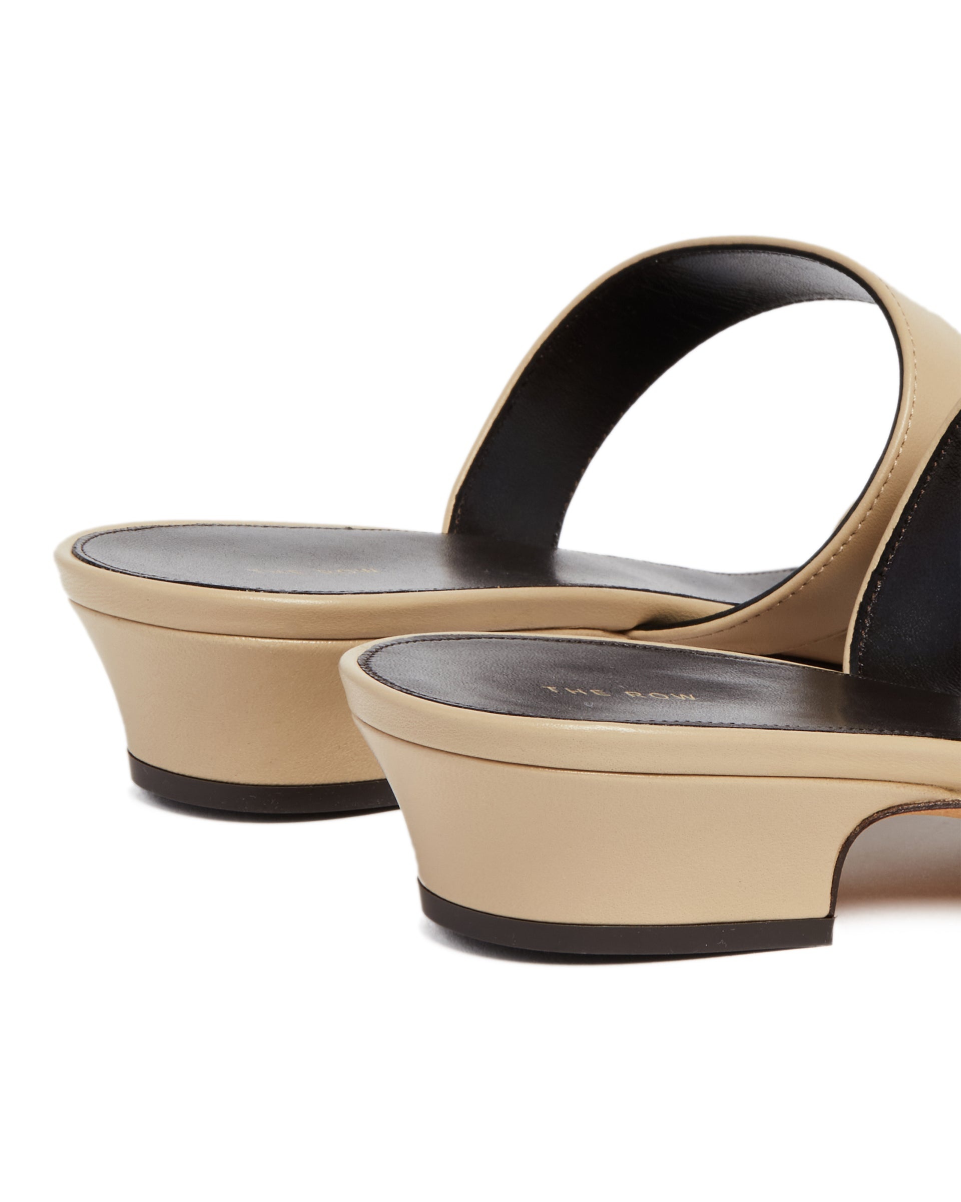 Beige Double Strap Sandals - 6