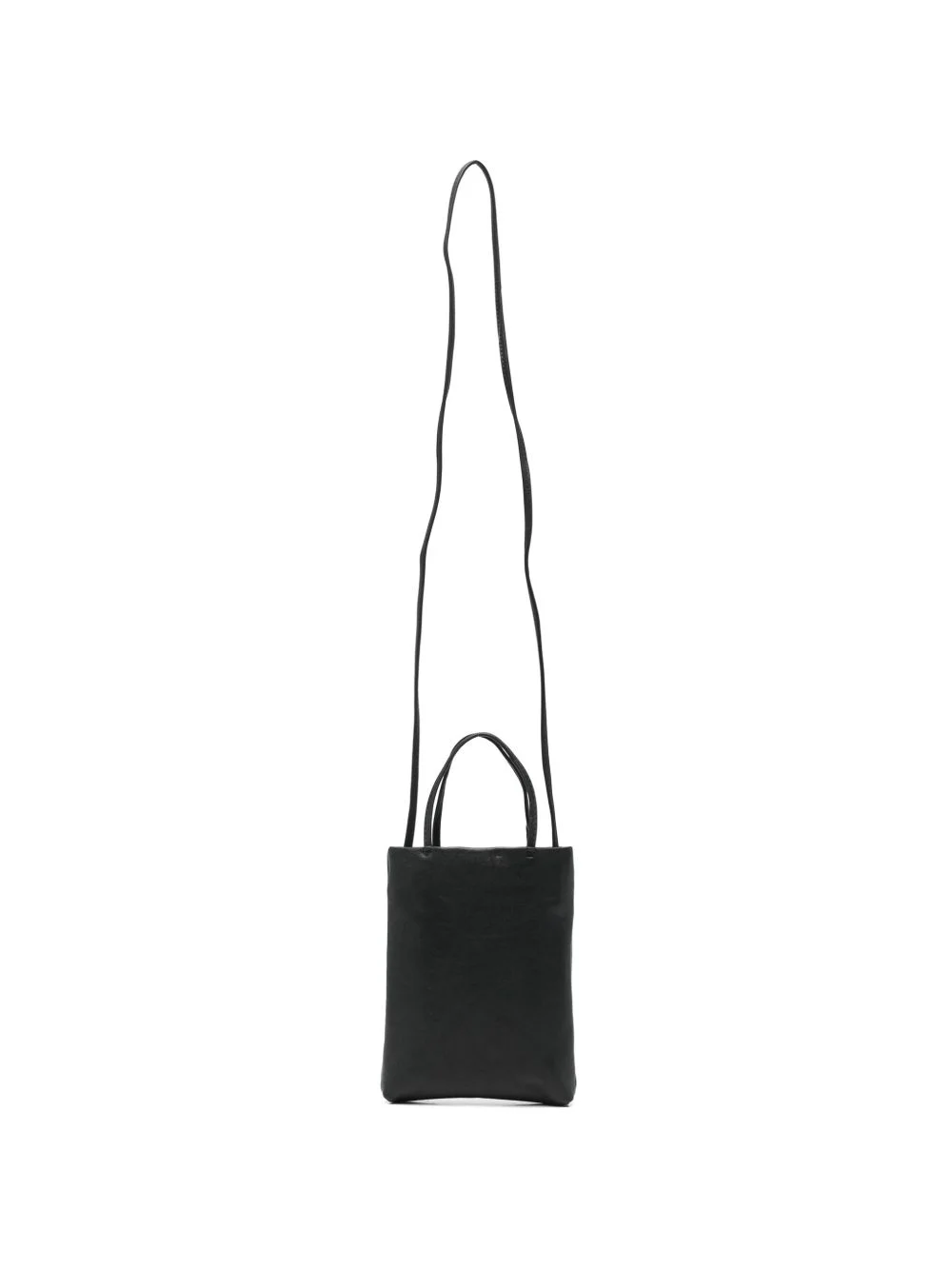 crinkled-leather shoulder bag - 1