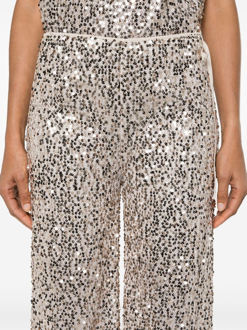 Net sequin straight-leg trousers 5