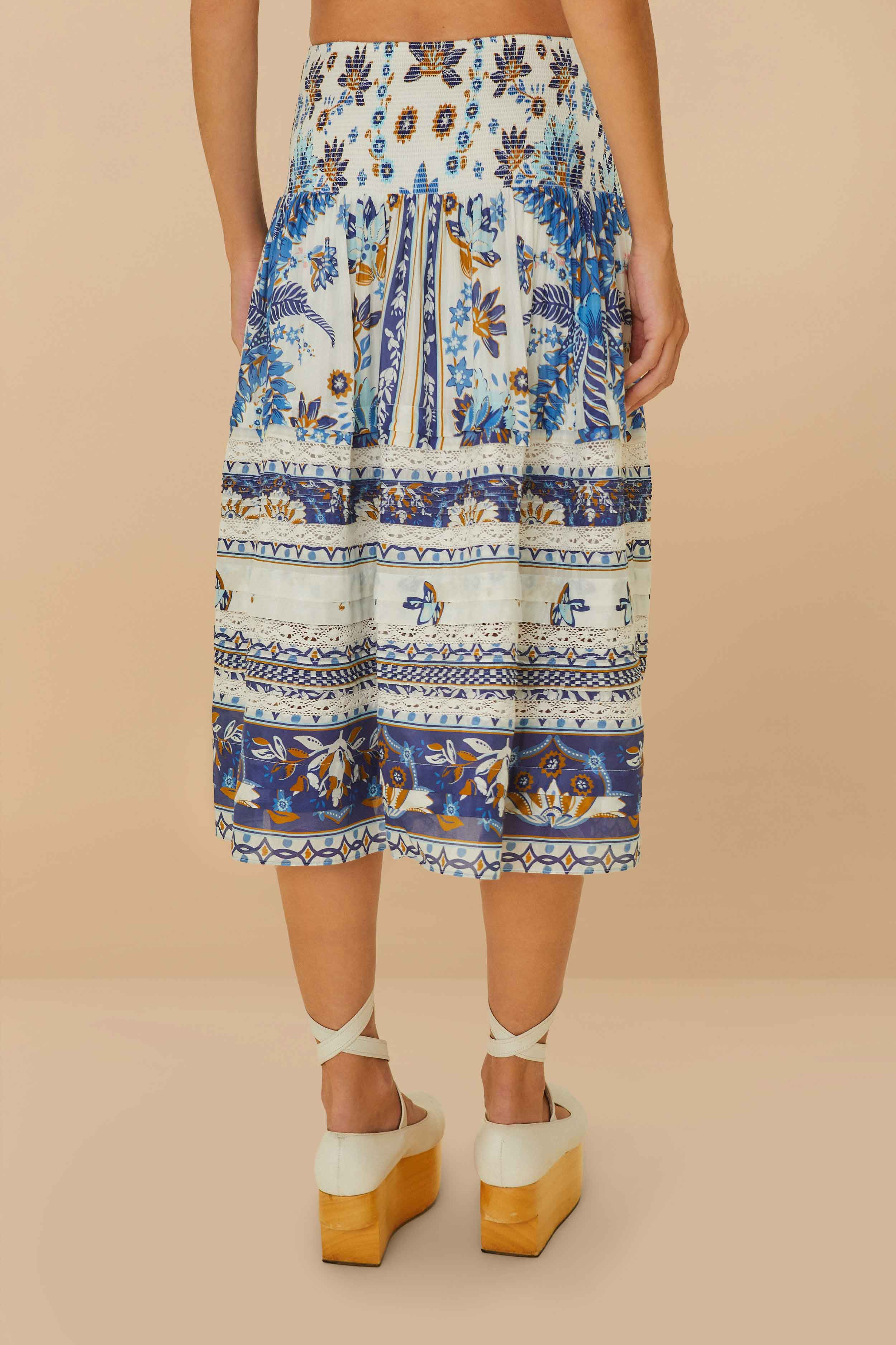 Off-White Ana Tapestry Organic Cotton Midi Skirt - 4