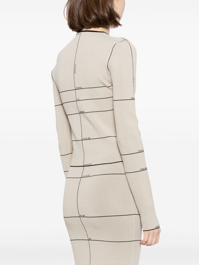 intarsia-knit long-sleeved top 4