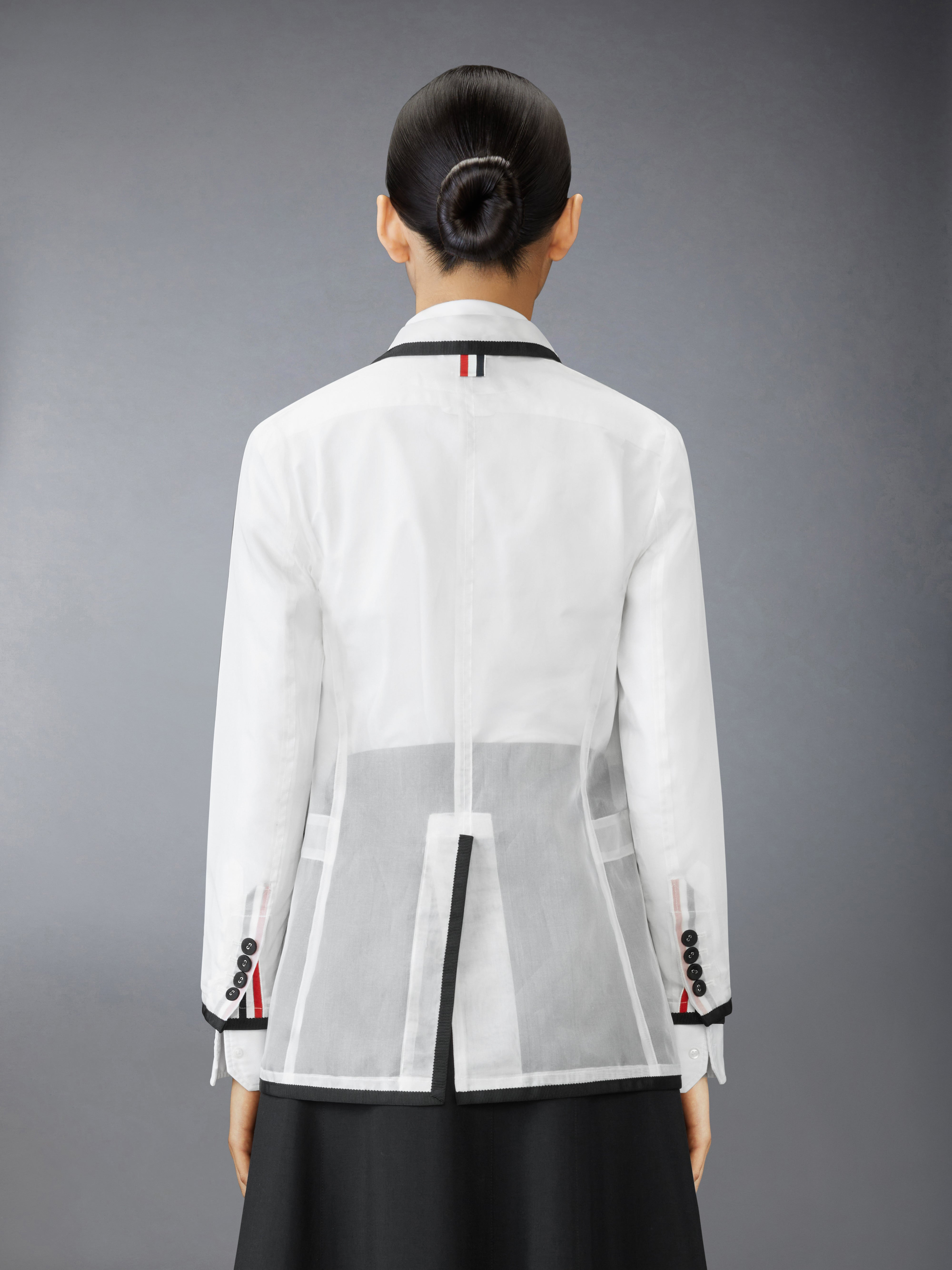 SILK ORGANZA ELONGATED JACKET - 3