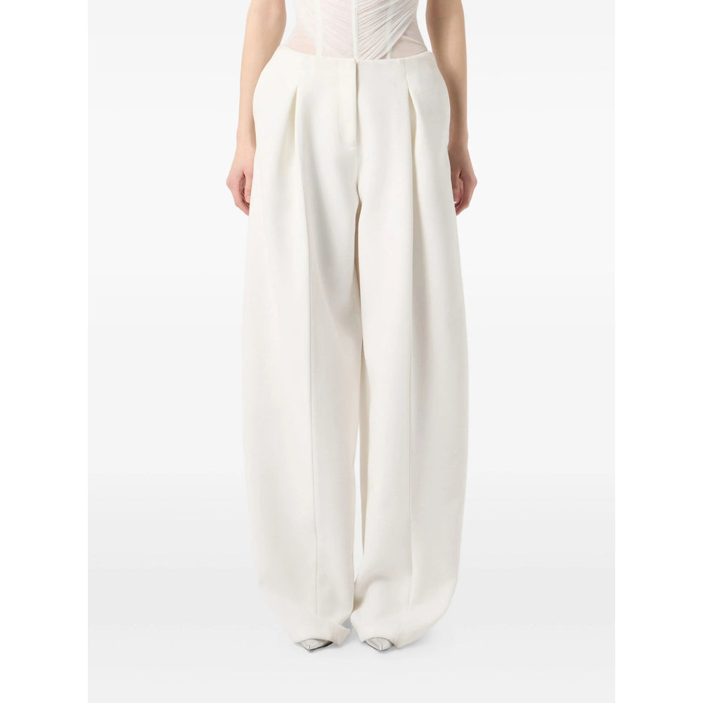 Blumarine White Trousers - Palazzo Pants Women - 3