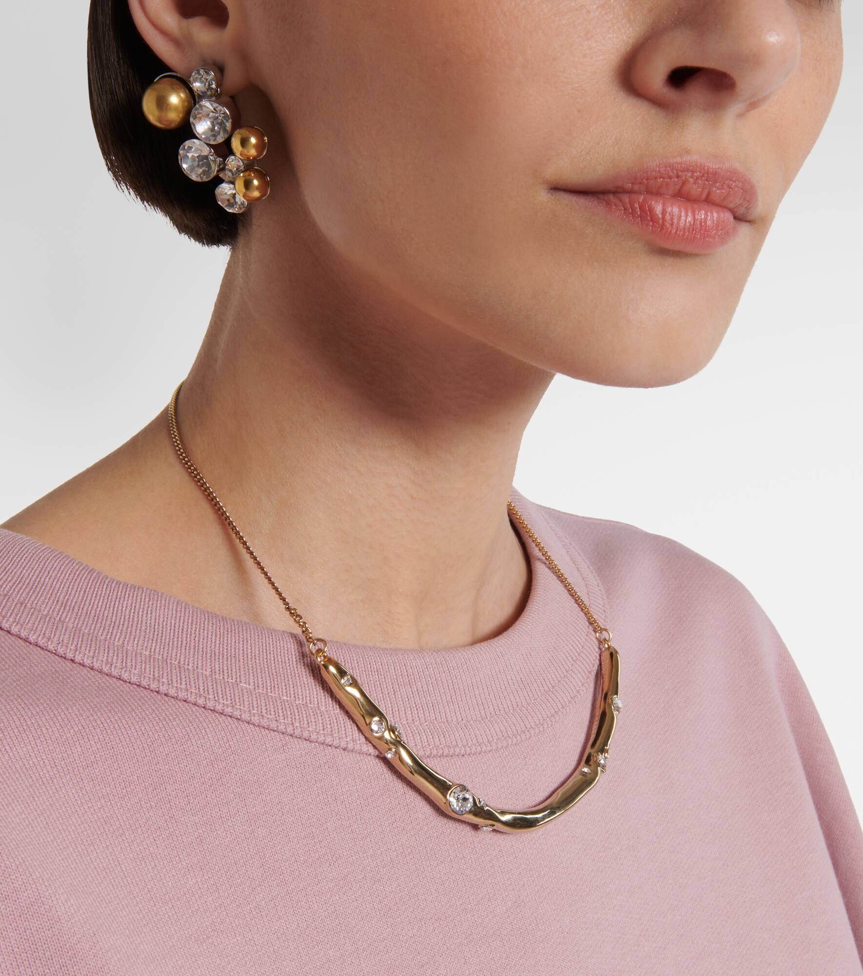Crystal-embellished stud earrings - 6