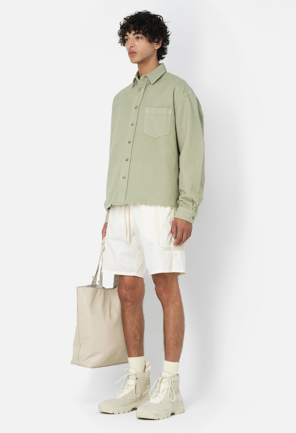 SOLID HEMI OVERSIZED SHIRT - 4