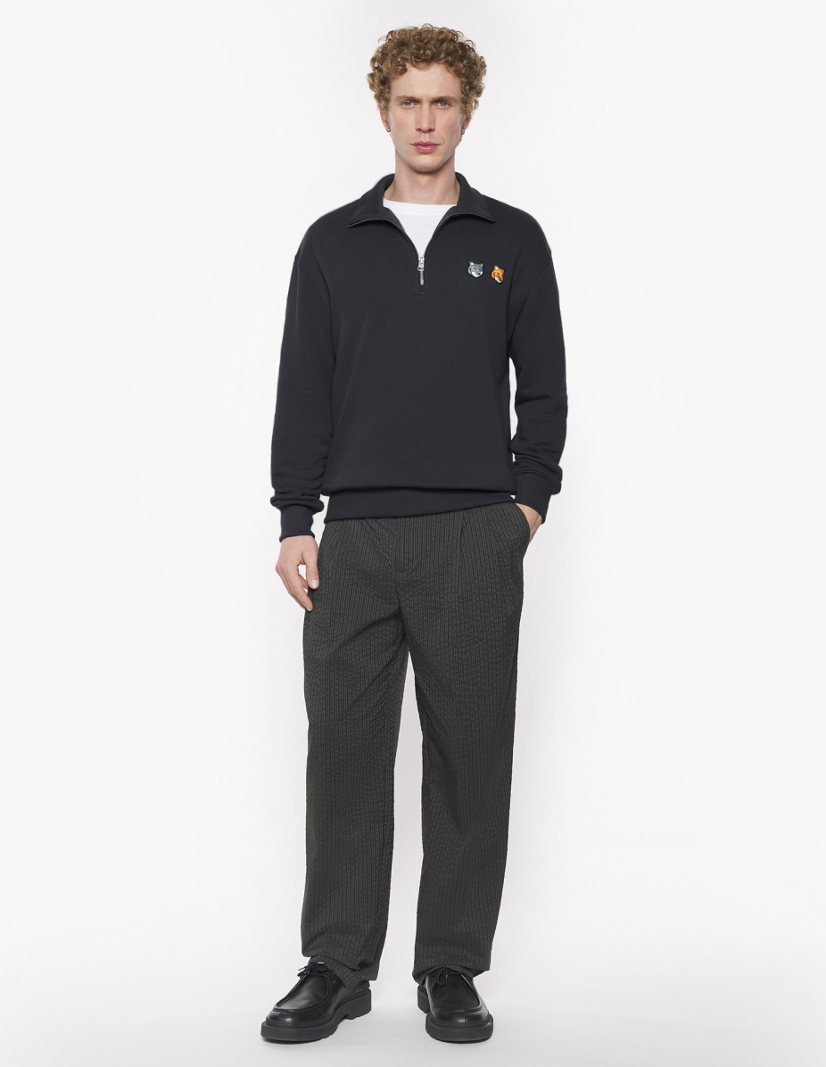 DOUBLE BOLD FOX HEAD HALF ZIP COMFORT SWEATSHIRT - 2