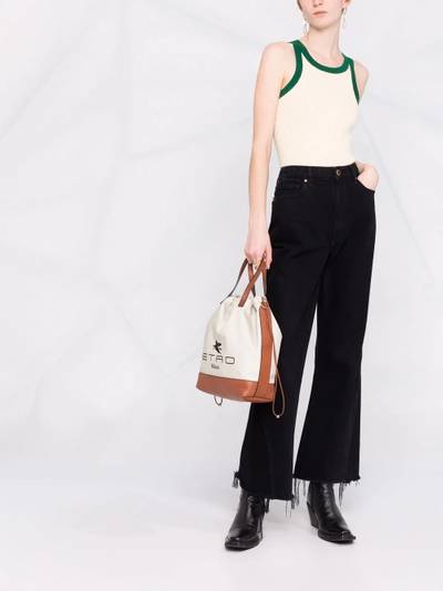 Etro Crown Me logo print tote bag outlook