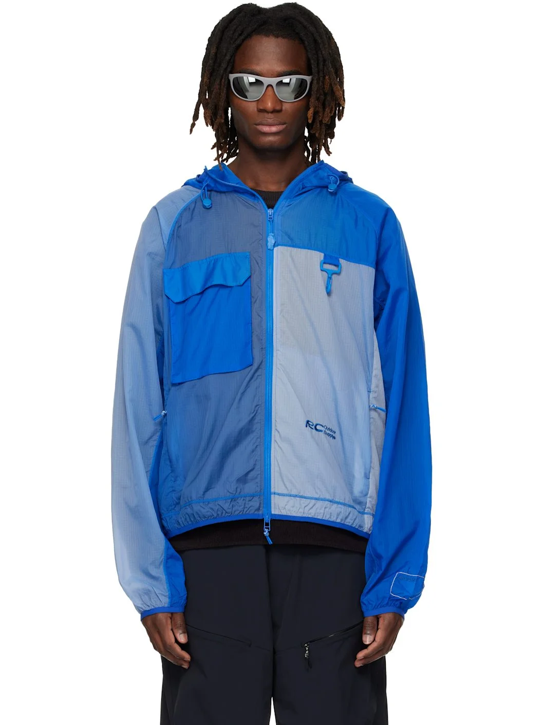 Navy Griffith Running Jacket - 1
