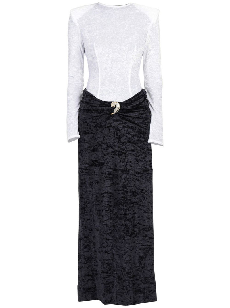 bi-colour maxi dress 1