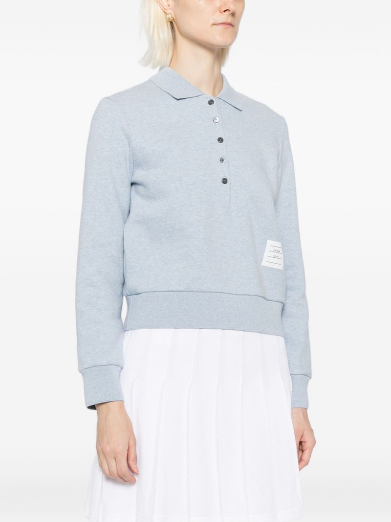 logo-appliqué cotton polo top 3