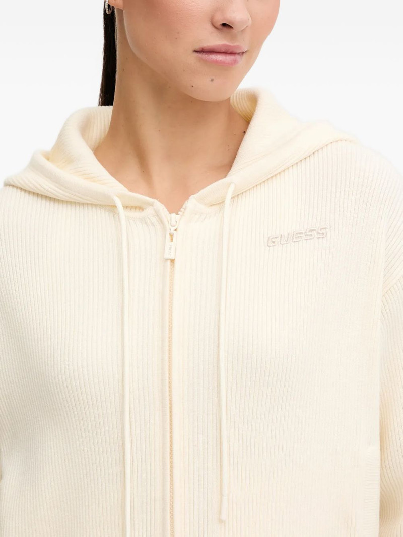 logo-embroidered zip-up hoodie 4