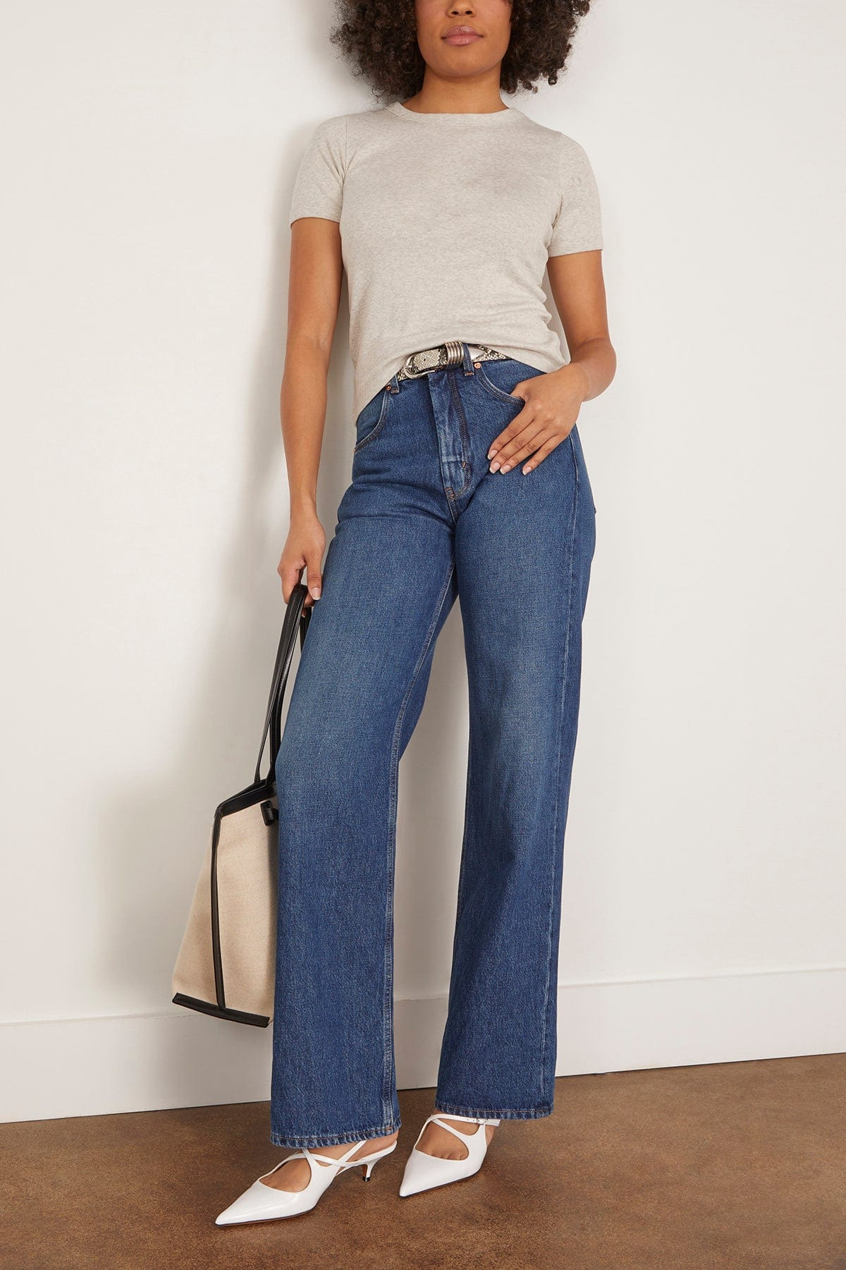 Ease Organic Cotton Denim Jean in Mid Blue - 2