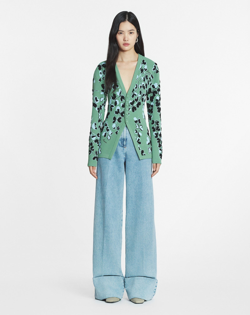 Lanvin TAILORED JACQUARD CARDIGAN outlook