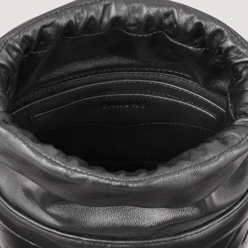 LE BONBON QUILT LEATHER BUCKET BAG 6