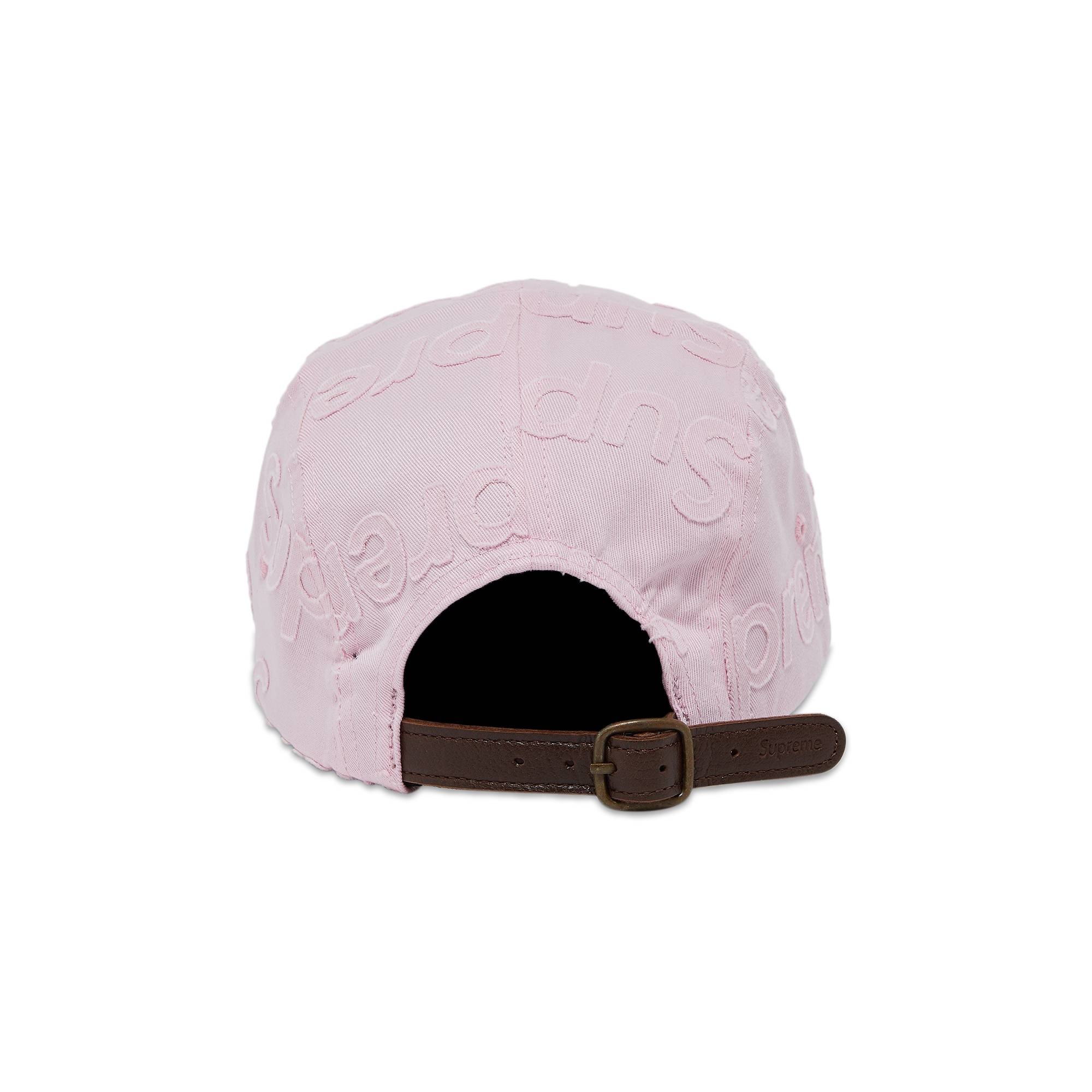 Supreme Lasered Twill Camp Cap 'Pink' - 4