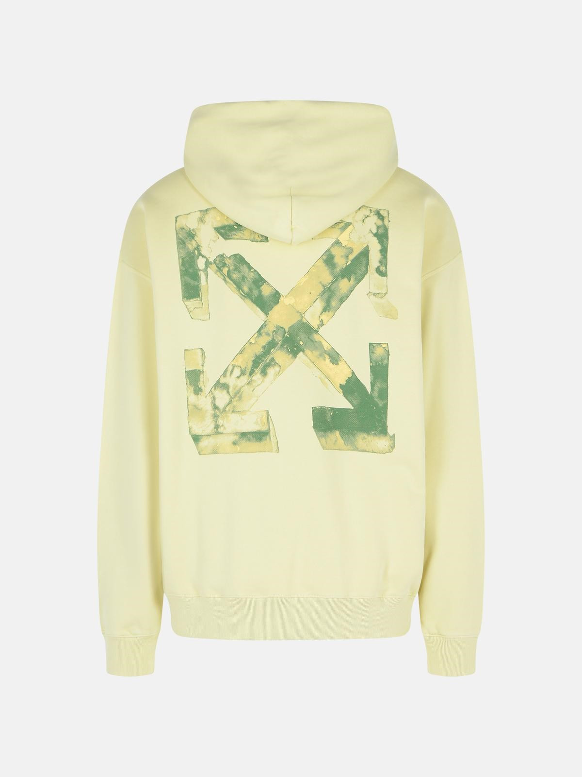 'CLOUDY ARROW' IVORY COTTON SWEATSHIRT - 3