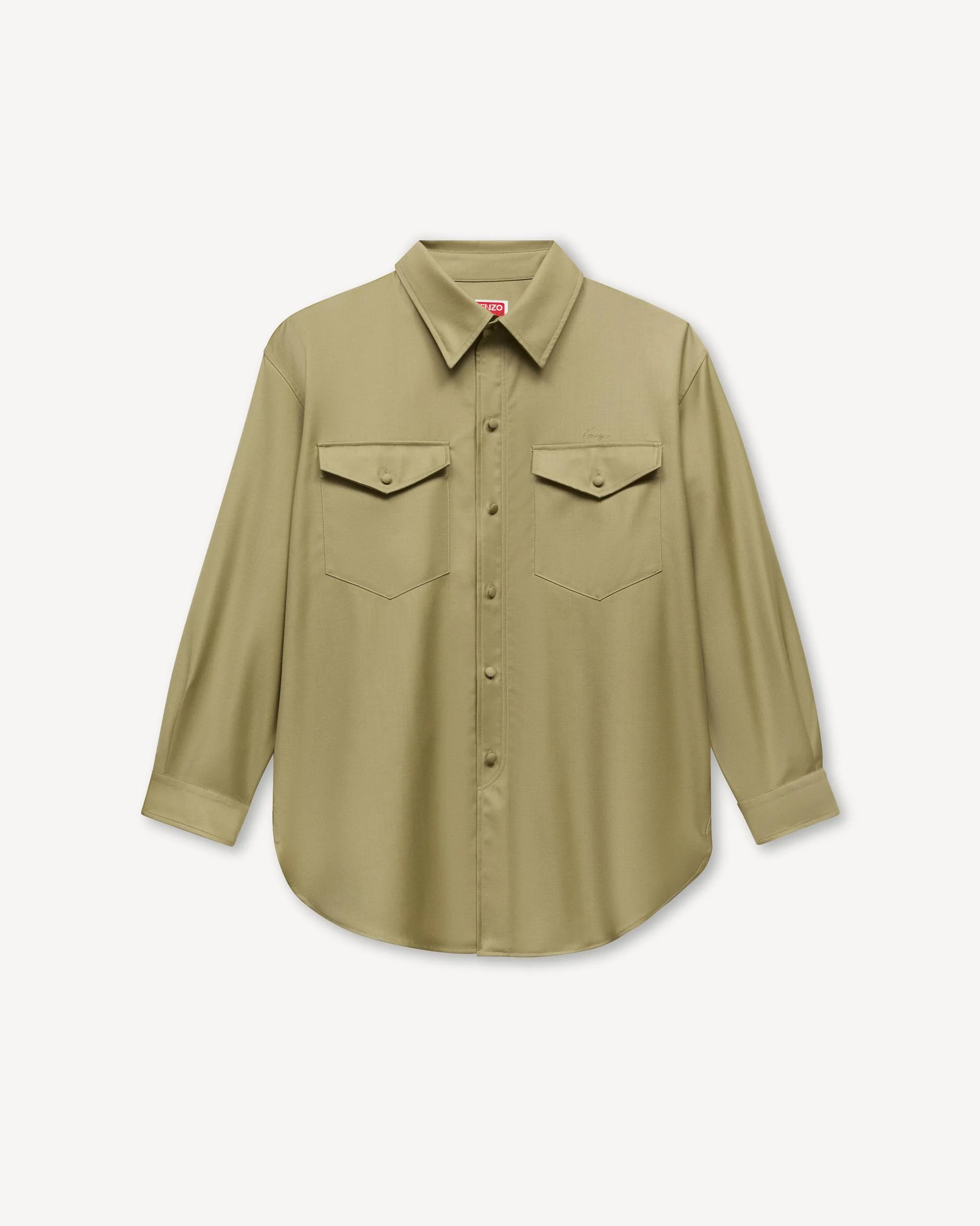Overshirt in virgin wool - 1