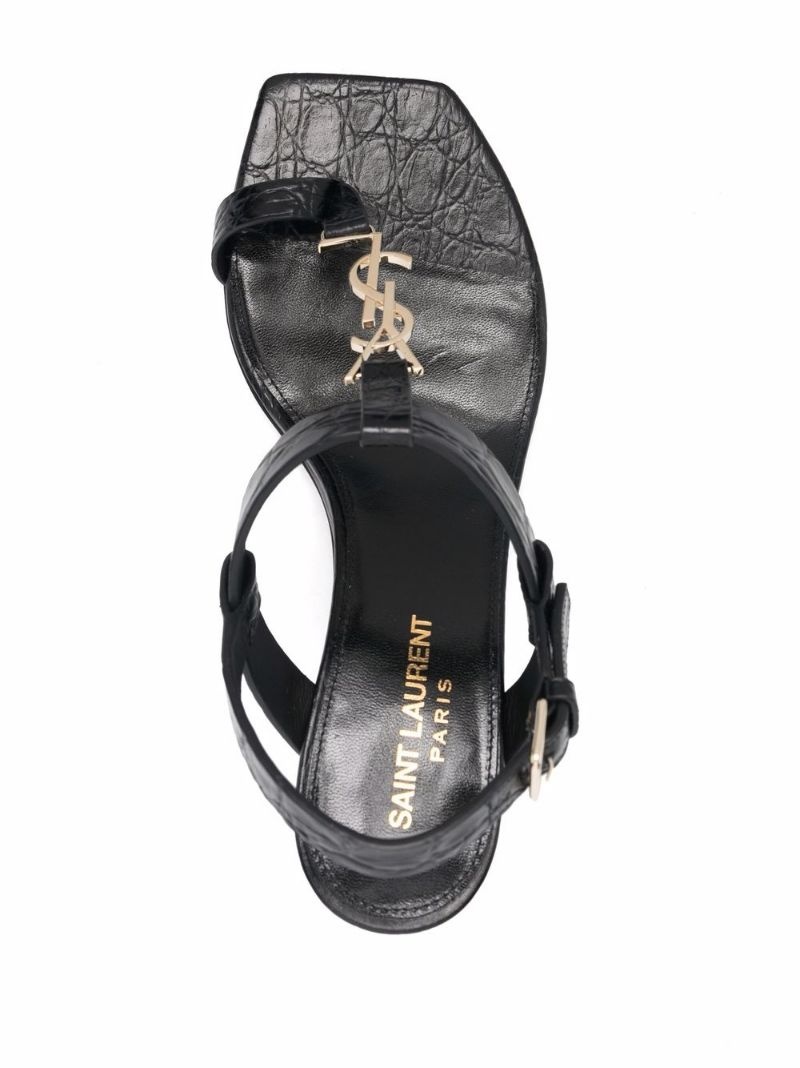 Cassandra 75mm leather sandals - 4