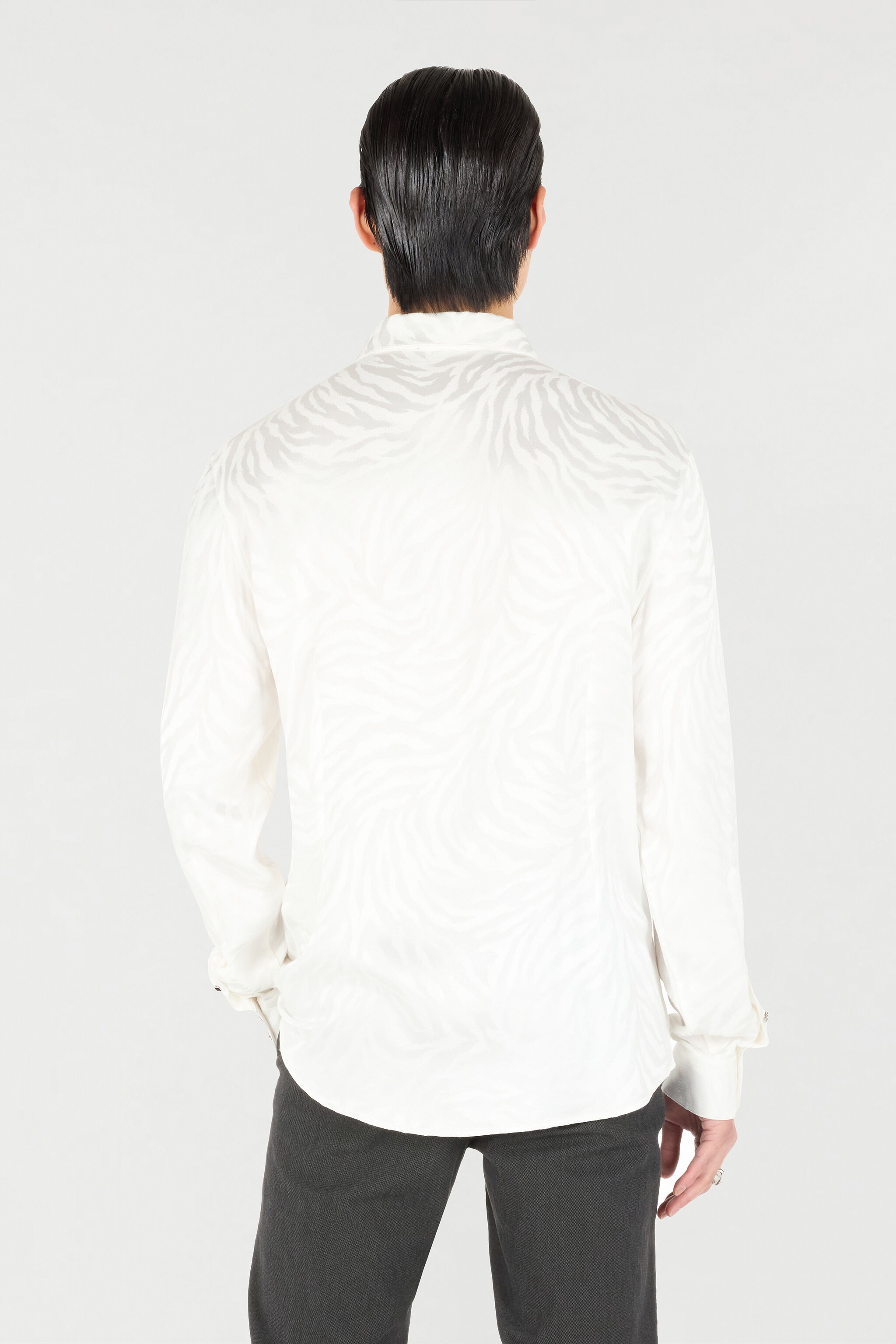 Long Shirt With Tiger Skin Print - 4