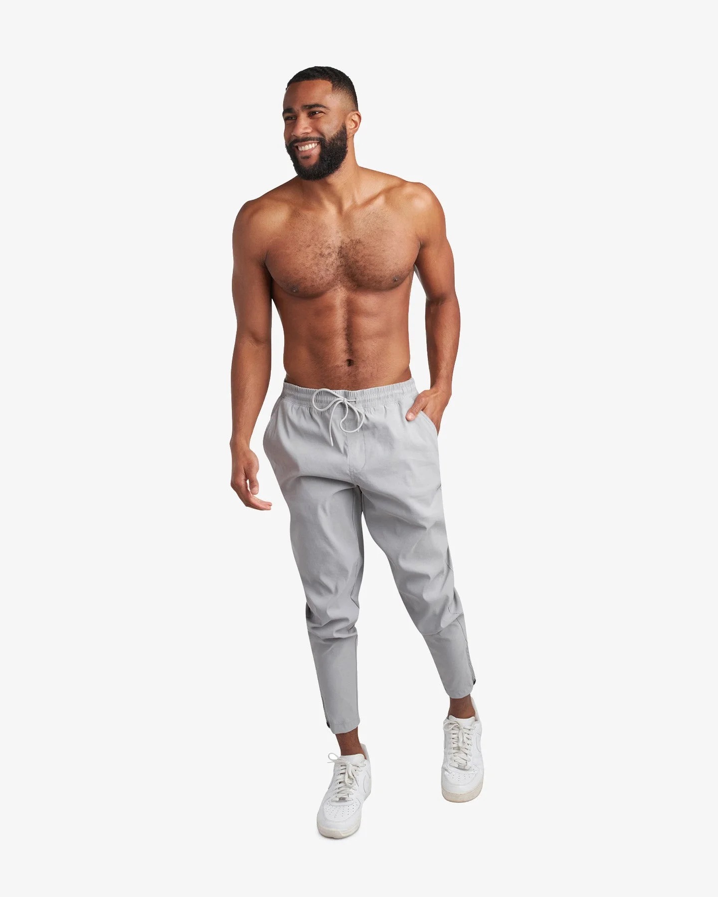 Men's Track Pant - Silver - 1