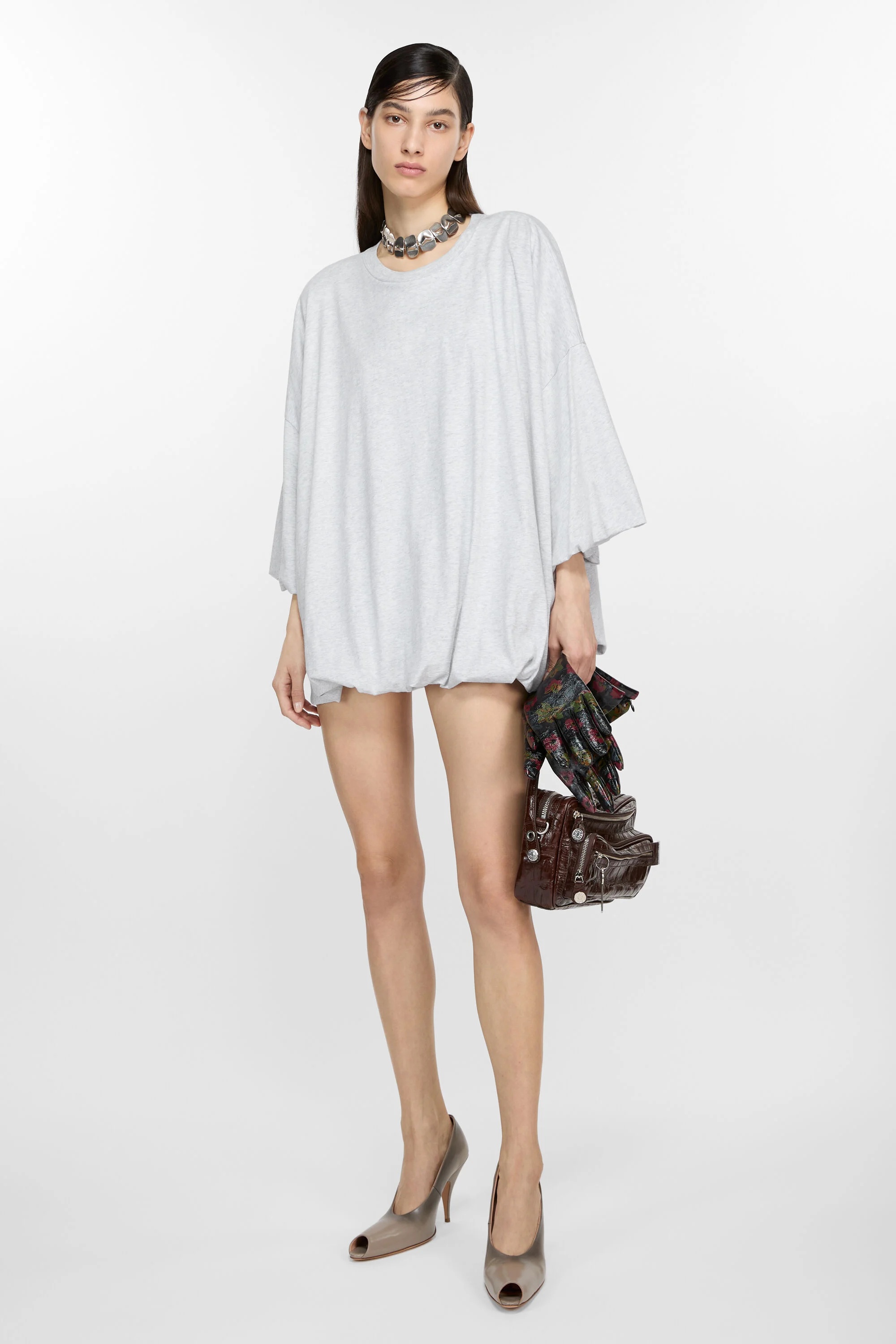 T-shirt - Relaxed fit - Grey Melange - 4