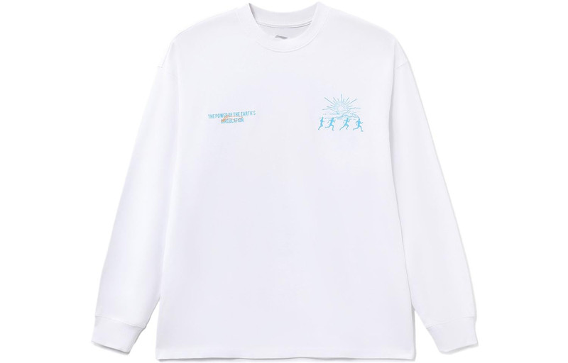 Li-Ning Li-Ning The Power Of The Nature Graphic Long Sleeve T-shirt 'White' AHSRB97-3 outlook
