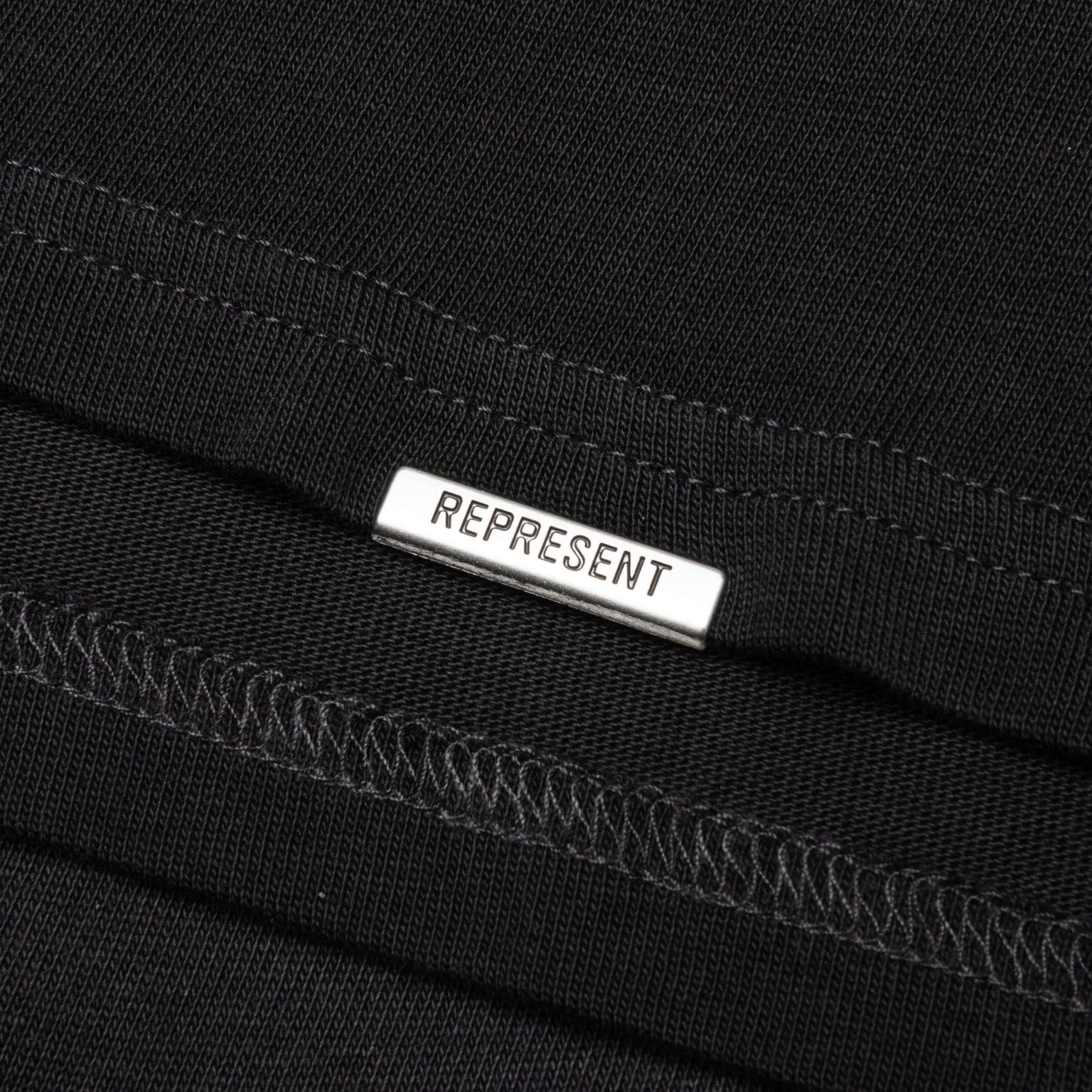 FEATURE X REPRESENT CHAMPIONS L/S T-SHIRT - STAINED BLACK - 5