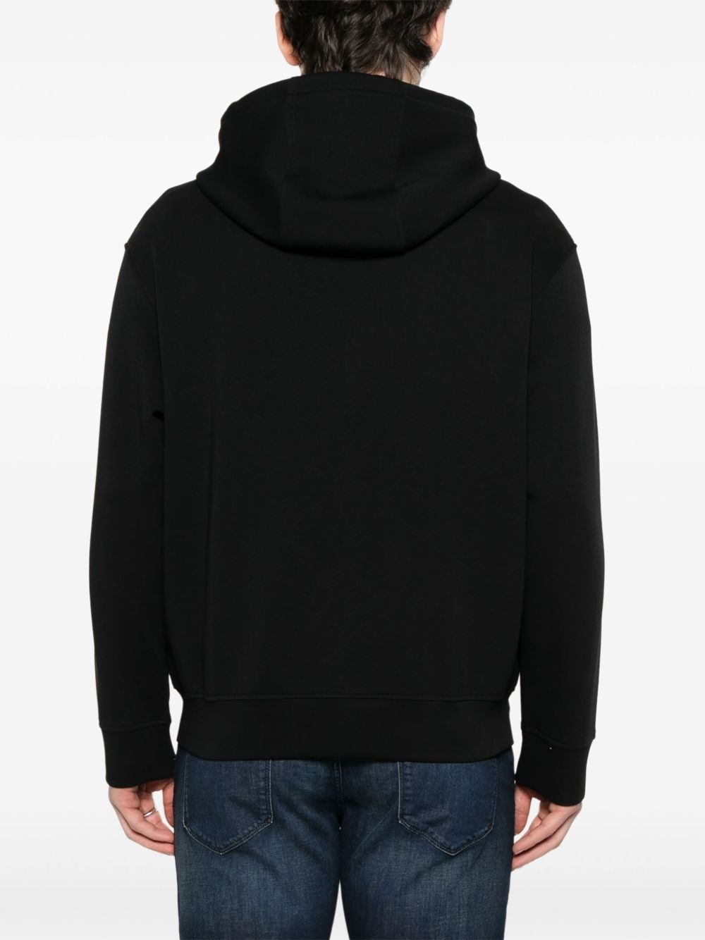 logo-embossed hoodie - 4