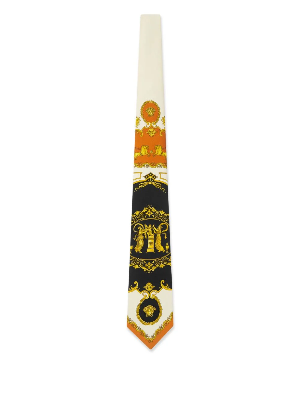 Medusa-print silk tie - 1