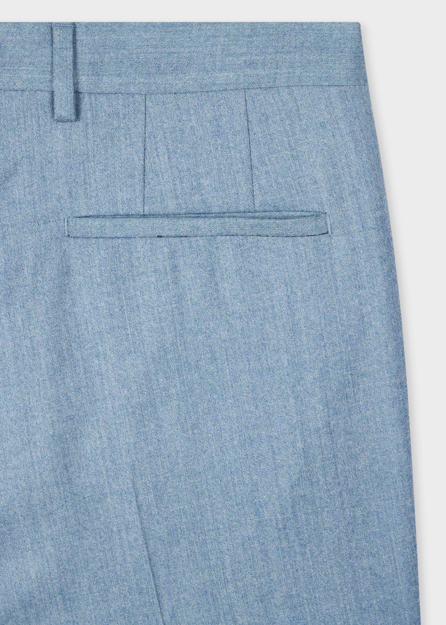 Tapered-Fit Light Blue Wool-Cashmere Flannel Trousers - 2