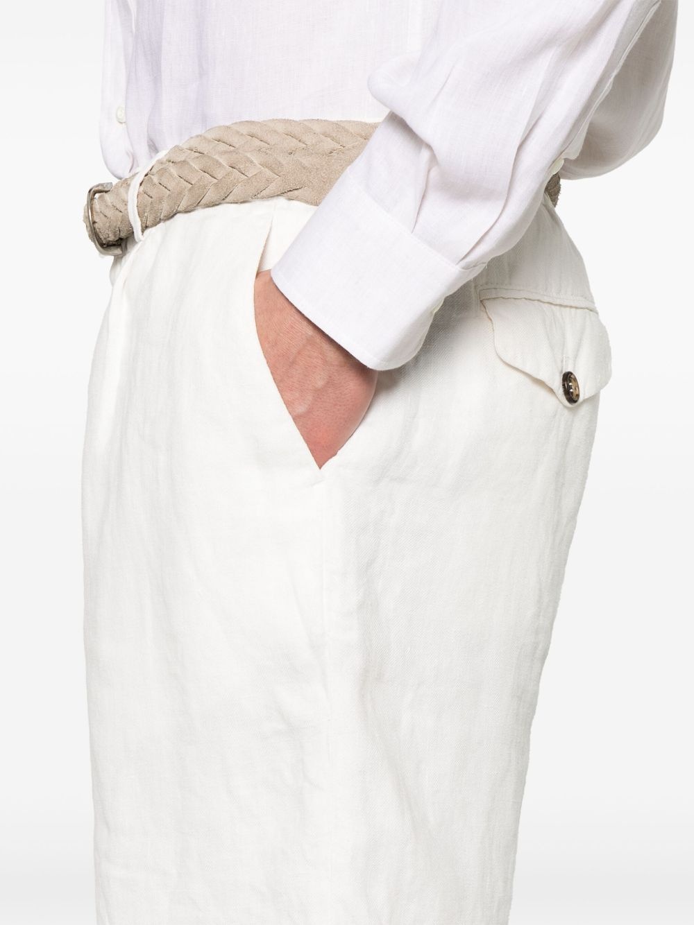 linen shorts - 5