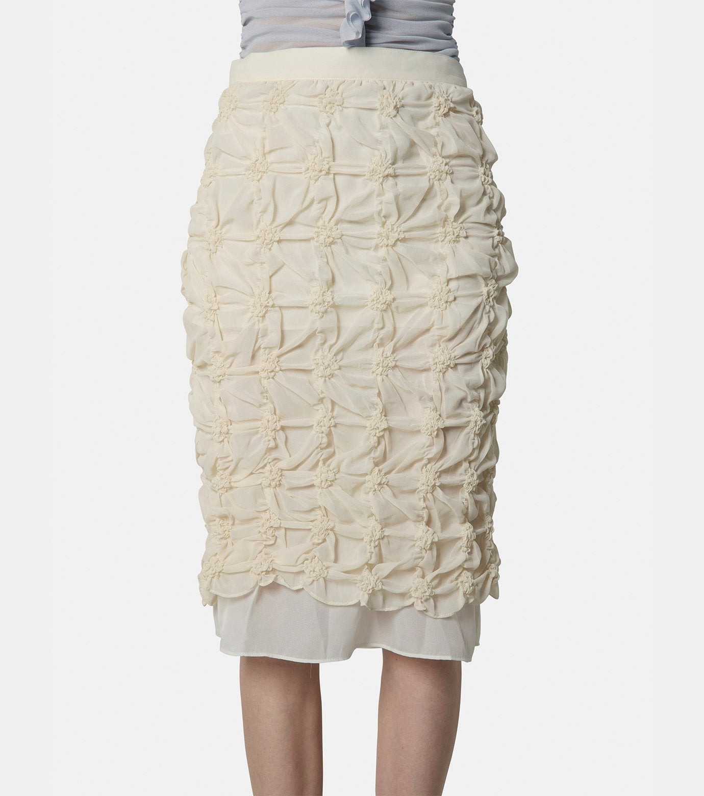 Scruncked Chiffon Skirt - 2