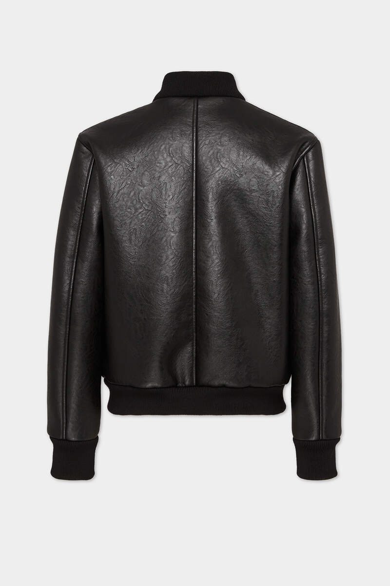 FAUX SHEARLING BOMBER - 2