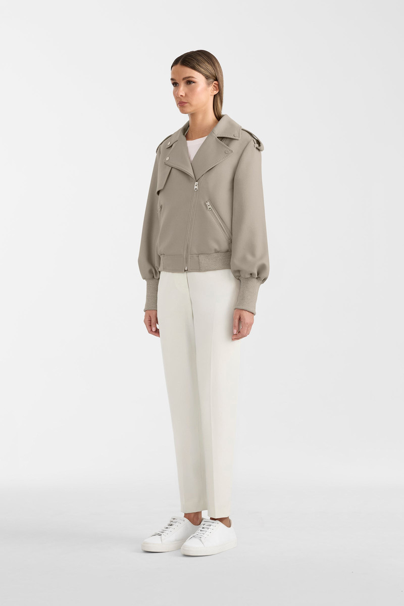 PONY Wool Gabardine Moto Jacket 3