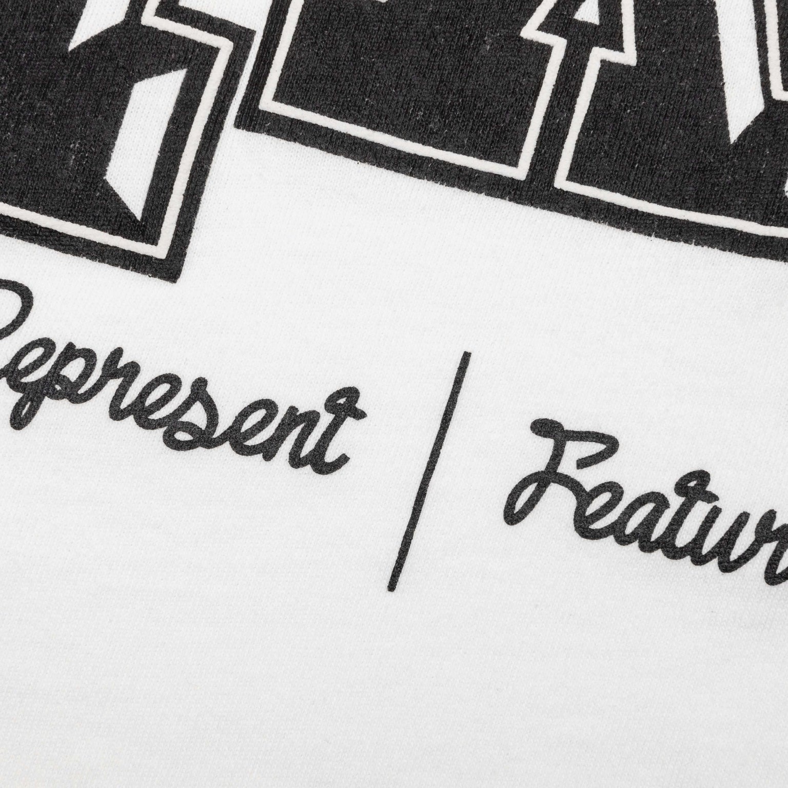 FEATURE X REPRESENT MULTI LOGO T-SHIRT - FLAT WHITE - 4