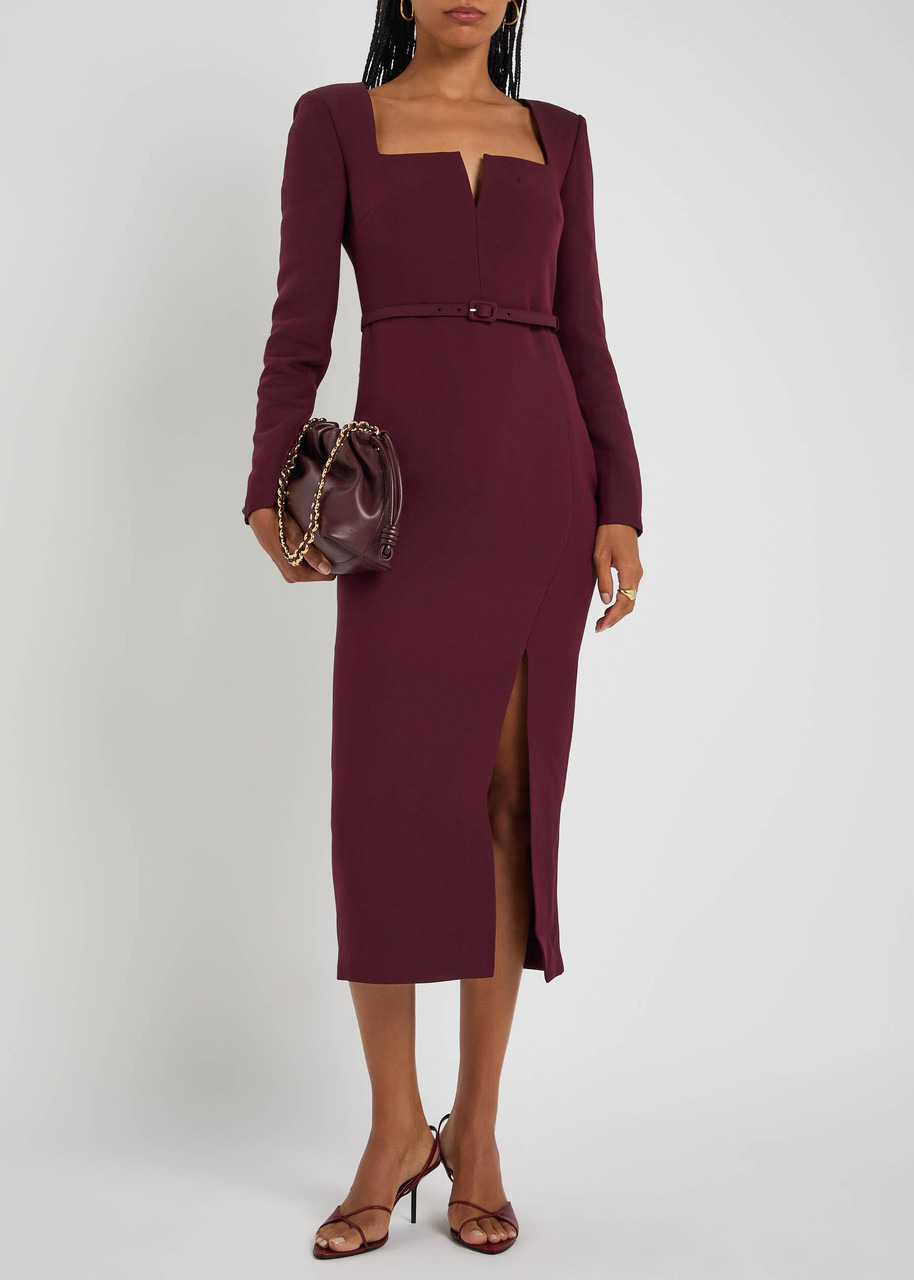 Roland Mouret Cutout Wool and Silk-blend Midi Dress - 4