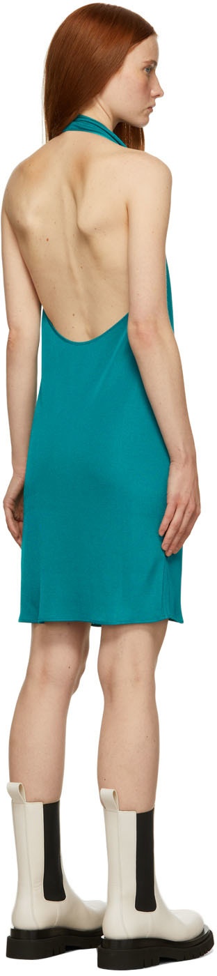 Blue Knit Shine Dress - 6