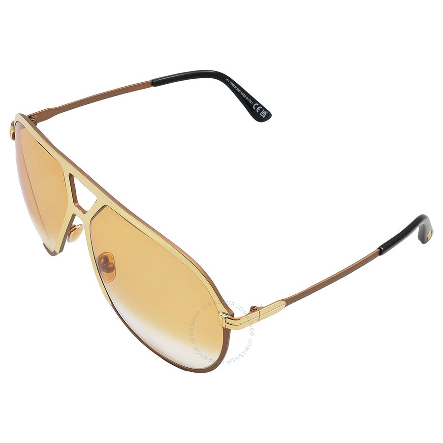 Open Box - Tom Ford Xavier Brown Gradient Pilot Men's Sunglasses FT1060 30F 64 - 4