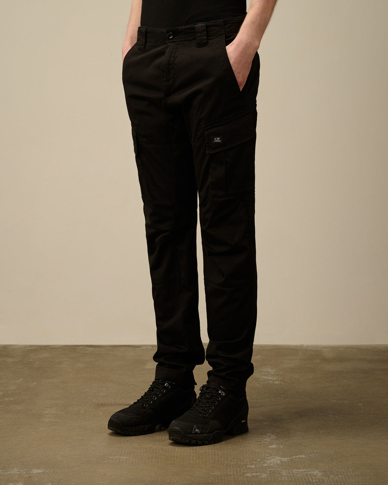 Stretch Sateen Cargo Logo Pants 3