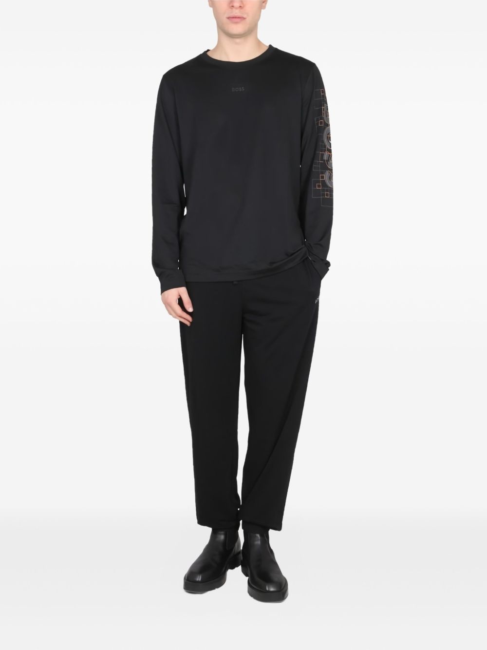 logo-print long-sleeve T-shirt - 2