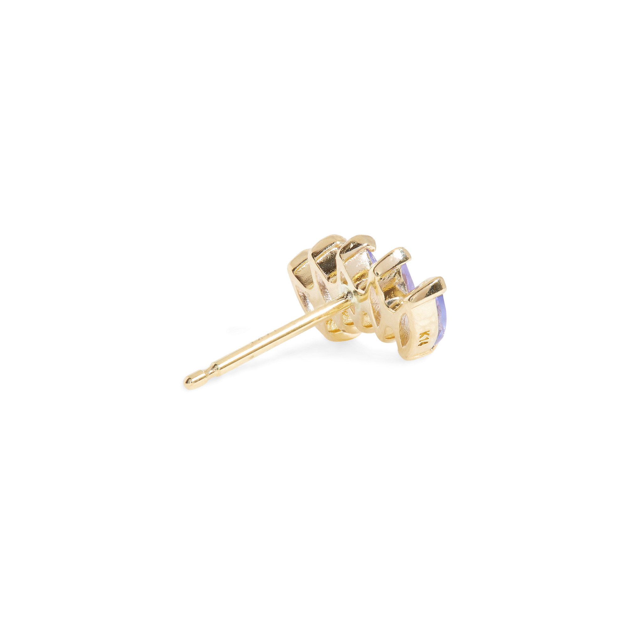 Tanzanite Tiara Stud - 4