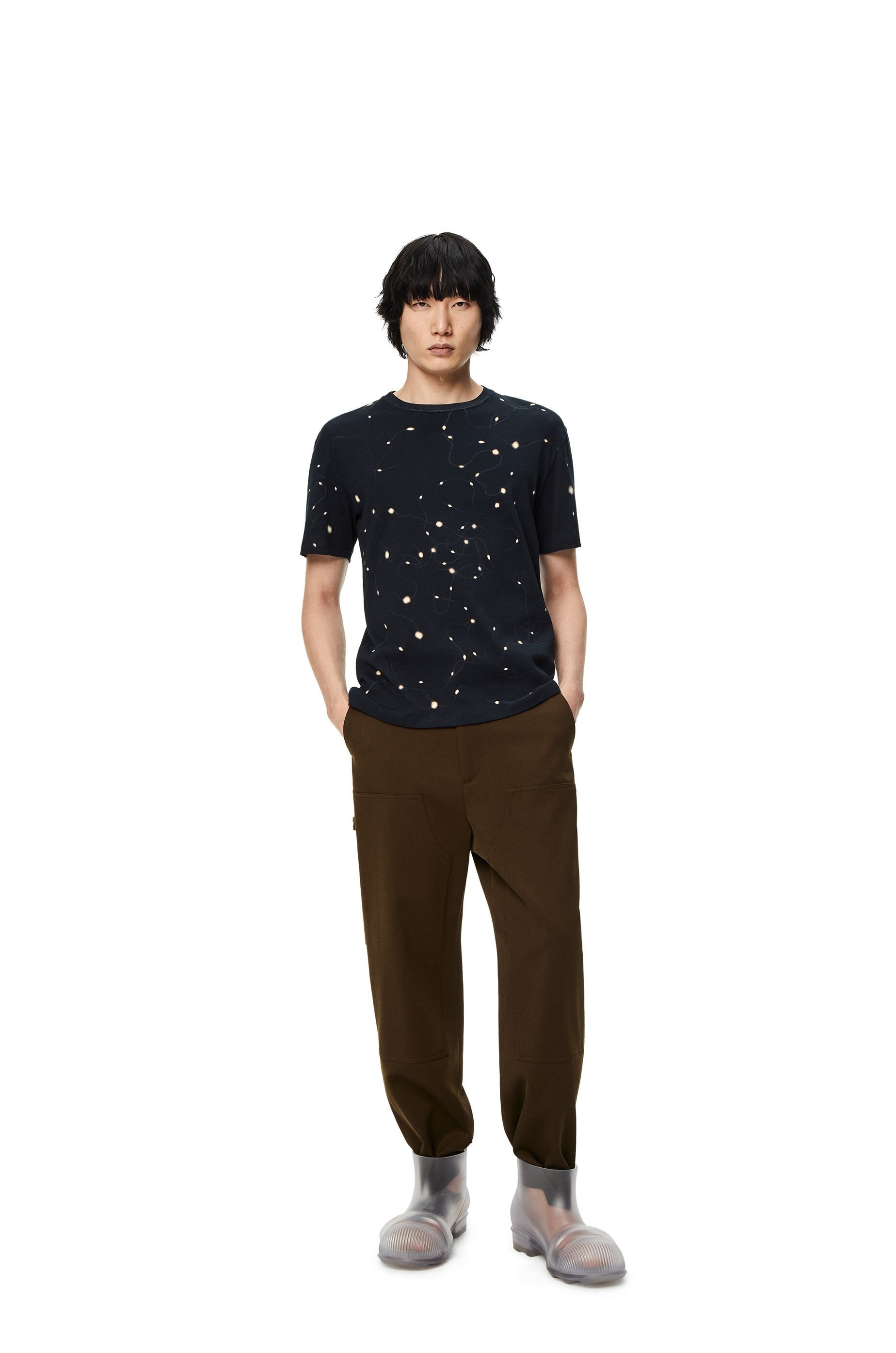 Lights print T-shirt in cotton - 2