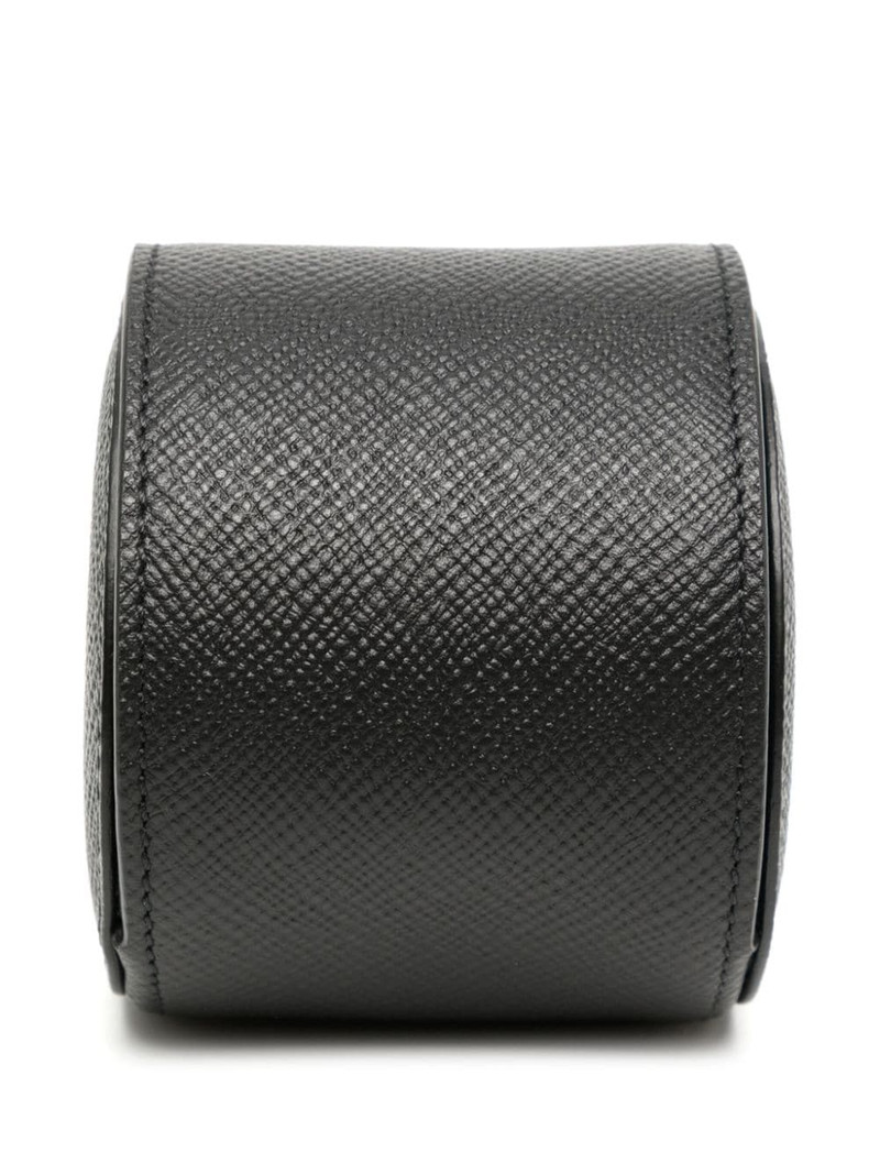 Smythson Panama leather single watch roll outlook