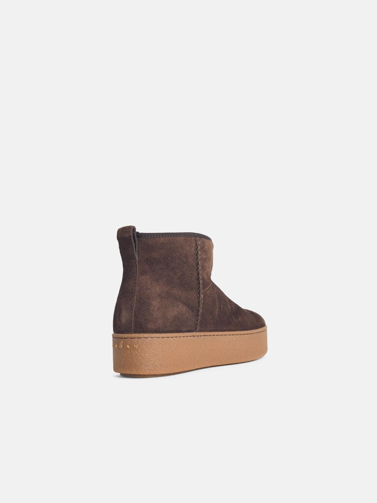 BROWN SUEDE ANKLE BOOTS - 3