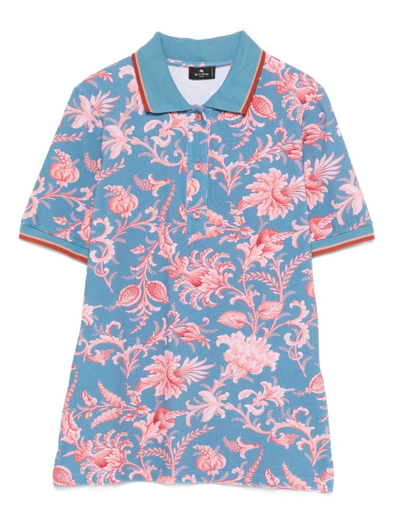 floral polo shirt 1