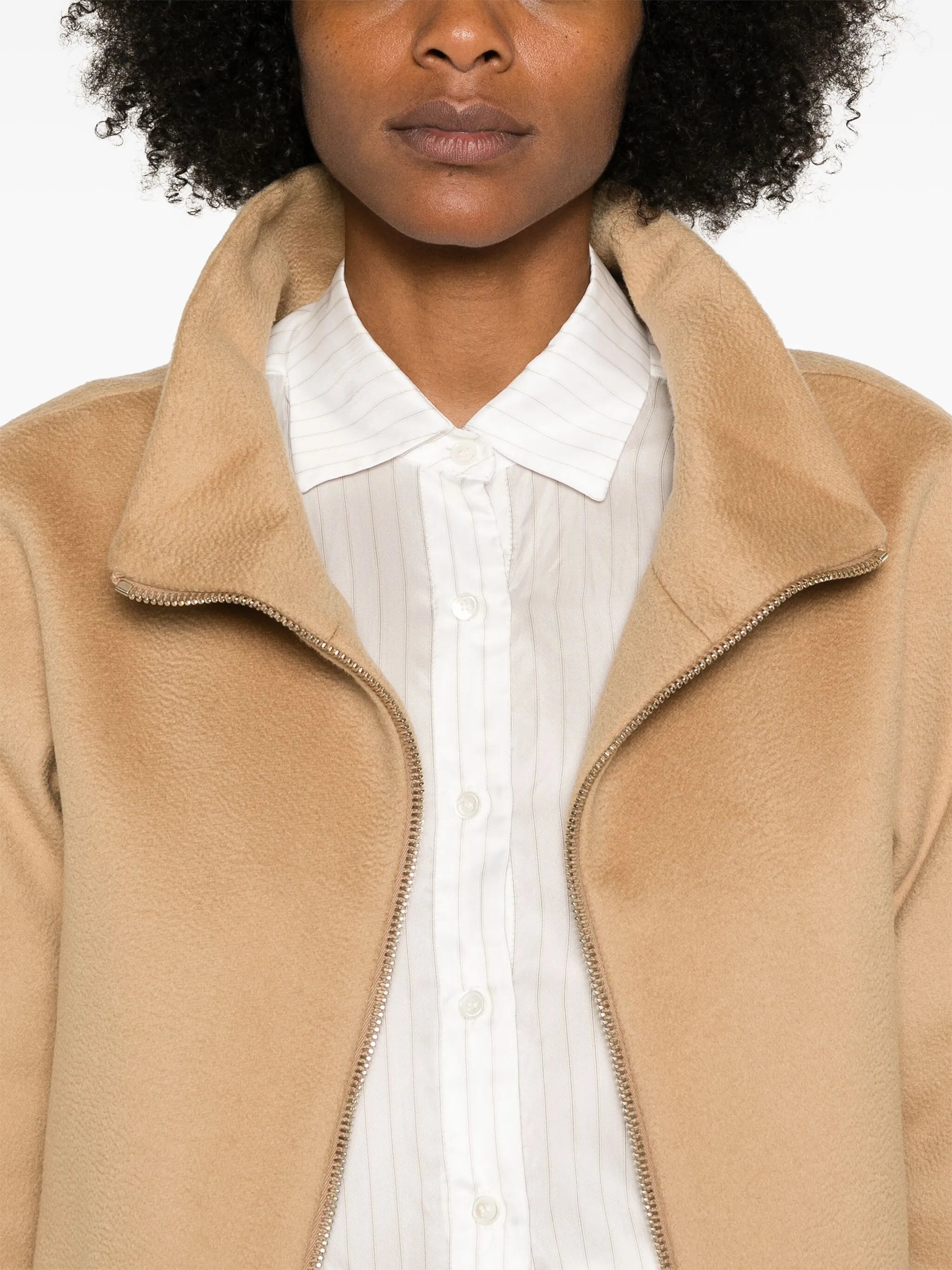 Detachable-panels Virgin-wool Coat - 2