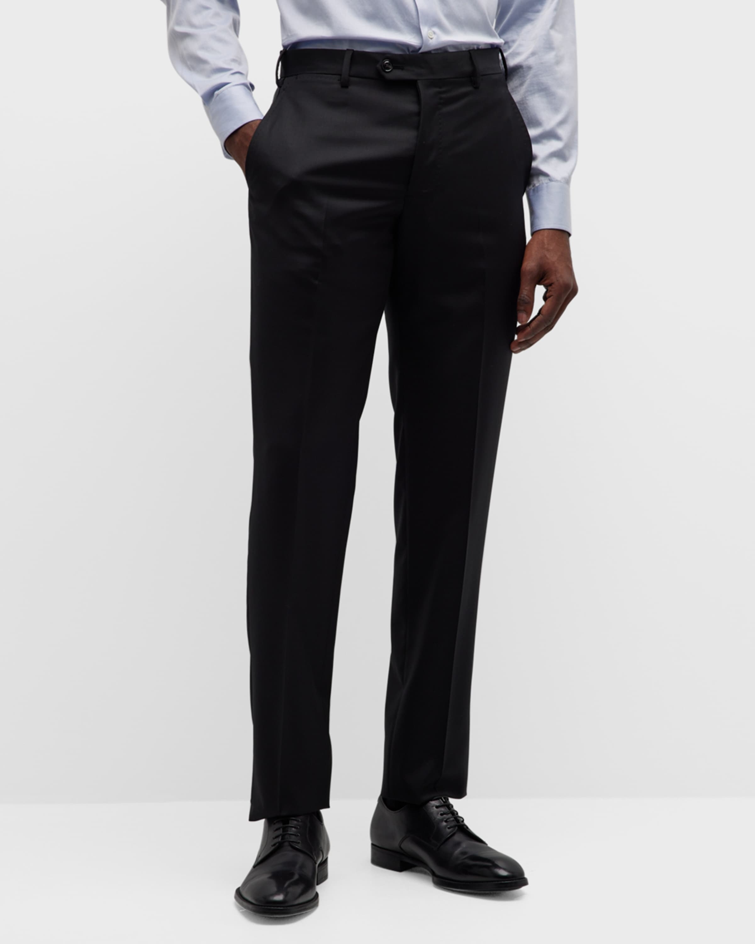 Men's Basic Solid Dress Trousers - 2